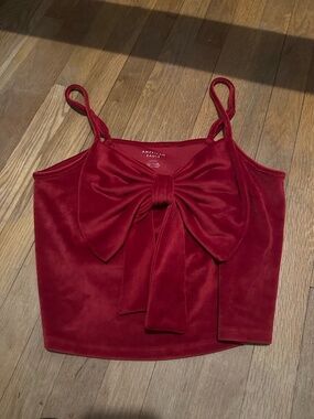 AE Velvet Bow Swing Tank Top
